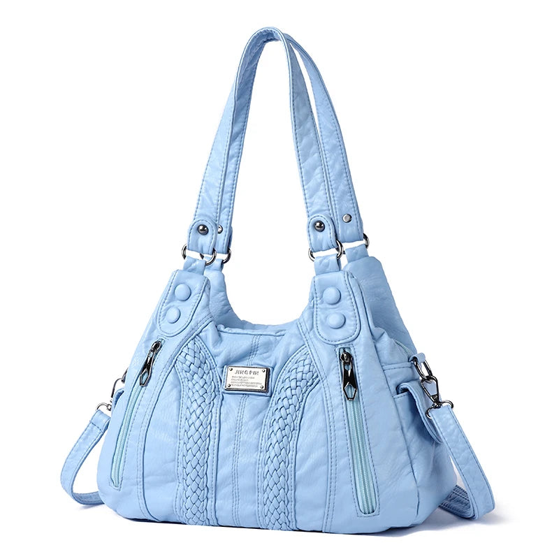 Title / Titre
EN: Women’s Retro Convertible Crossbody Bag – Large Capacity Shoulder & Handbag
FR: Sac bandoulière rétro convertible pour femme – Grande capacité, porté main ou épaule