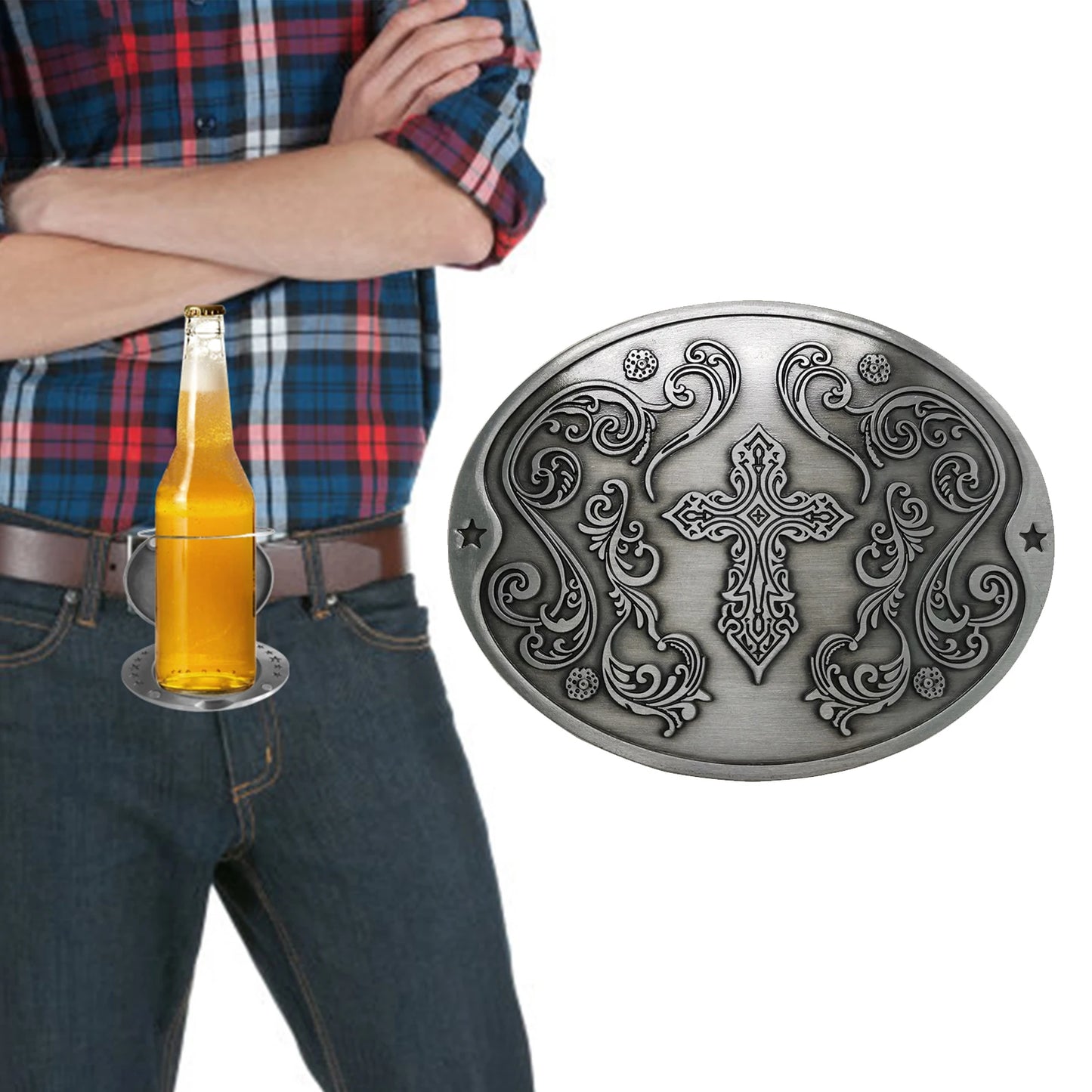 Boucle de ceinture porte-bière portable, mains libres, pour plateau de bière, porte-gobelet, sangle détachable, pour pique-nique, fête, barbecue, camping