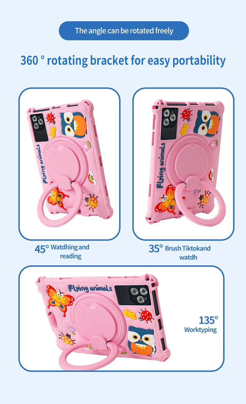 New 10.1-inch Children's t Android 11 Kid Tablet 4GB RAM 64GB ROM, Octa Cor Processor Kidoz Pre Installed Parental Control