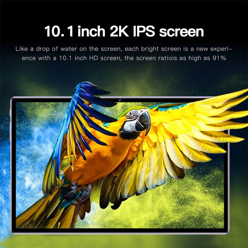 Nouvelle tablette P60 Pro 10,1 pouces, écran HD, 5G, double SIM, Android 14, pour enfants, batterie de 20 000 mAh, avec clavier et ordinateur portable