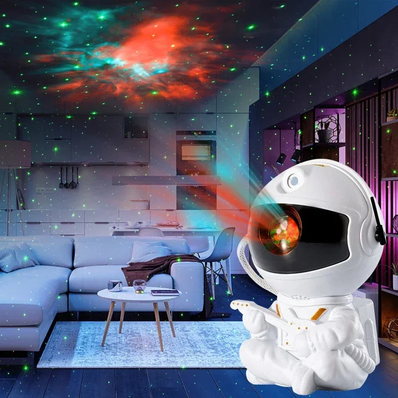 Galaxy Star Astronaut LED Night Light Projector Starry Sky Lamp Children's Room Decorative Lighting Gift
