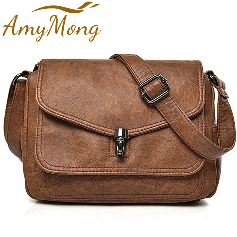 Title / Titre
EN: Women’s Retro Leather Handbag – High-Quality Multi-Pocket Shoulder Bag
FR: Sac à main rétro en cuir pour femme – Sac épaule multi-poches de haute qualité