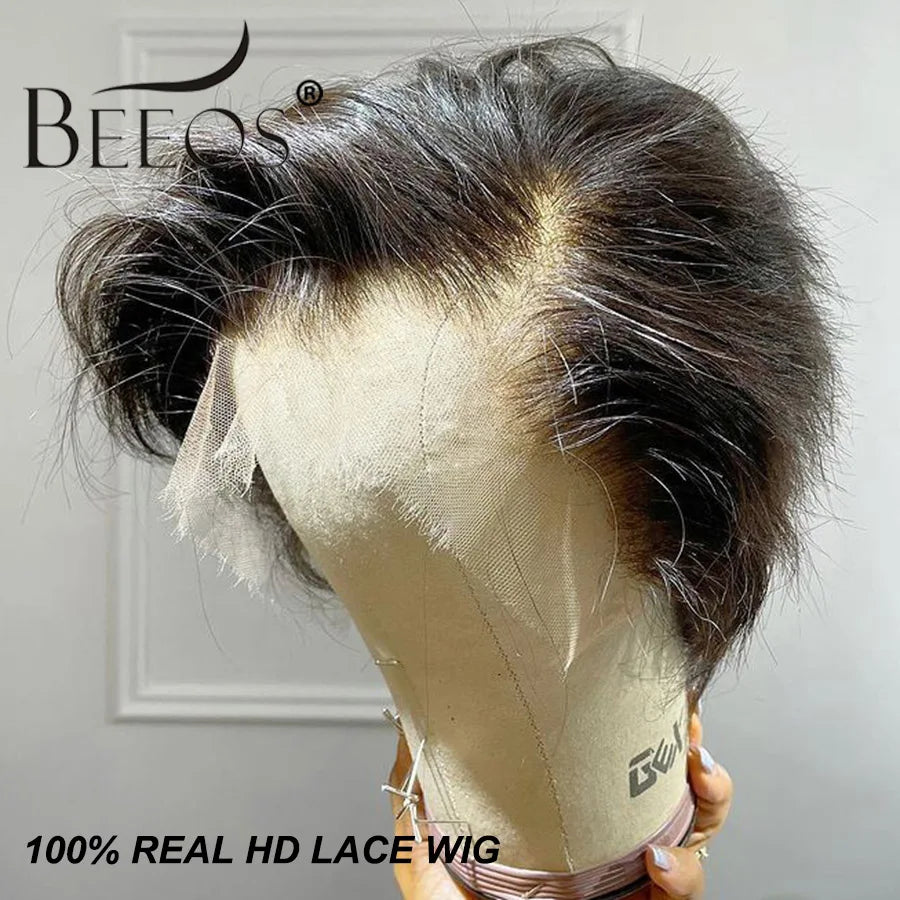 Title / Titre
EN: 180% Density Short Straight Pixie Cut Wig – HD Lace Frontal, 100% Human Hair
FR: Perruque courte coupe Pixie lisse densité 180 % – Lace frontal HD, cheveux 100 % humains