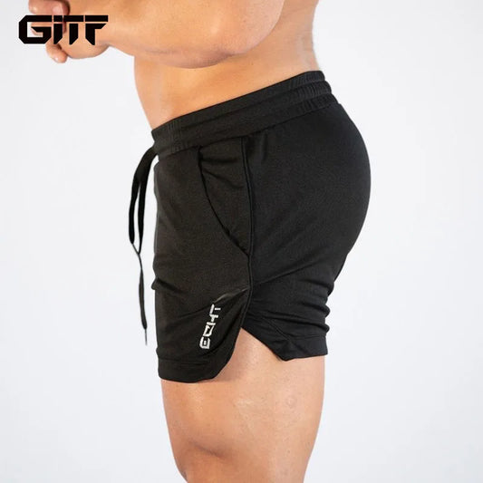 GITF Men's Quick-Drying Compression Running Shorts Grid Pattern Gym Training Sports /GITF – short de course à Compression à séchage rapide pour hommes