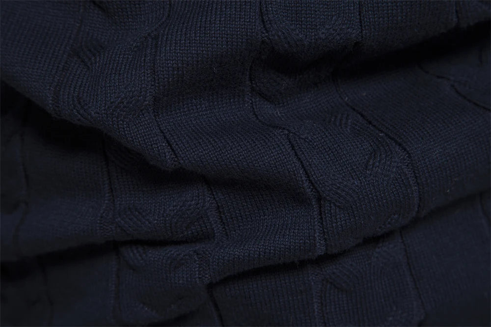2023 New Autumn High Quality Zipper Pullers Men Warm Winter Cotton Sweaters for Men Ethnic Patterns Casual Mens Sweater Clothing