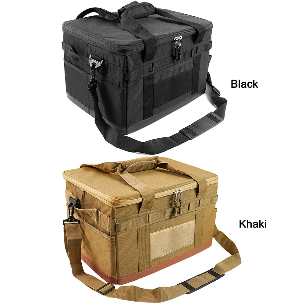 Sac de rangement pour réservoir de gaz de camping en plein air, grande capacité, sac à outils pour clous de sol, bouteille de gaz, ustensiles de cuisine pour pique-nique, kit d'ustensiles