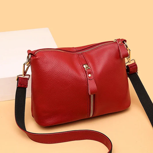 Title / Titre
EN: Luxury Genuine Leather Tote Bag – Women’s Soft Cowhide Shoulder & Crossbody Bag
FR: Sac cabas en cuir véritable de luxe – Femme, cuir souple, porté épaule et bandoulière