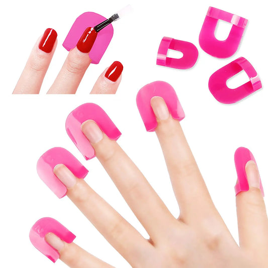 LULAA Nail Polish Guard Soft Shield Cuticle Protector French Stamp Painting Tool for Women Spill-Proof Manicure Skin Protector Nail Art Tools Set