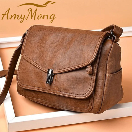 Title / Titre
EN: Women’s Retro Leather Handbag – High-Quality Multi-Pocket Shoulder Bag
FR: Sac à main rétro en cuir pour femme – Sac épaule multi-poches de haute qualité