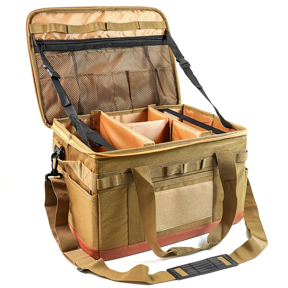 Sac de rangement pour réservoir de gaz de camping en plein air, grande capacité, sac à outils pour clous de sol, bouteille de gaz, ustensiles de cuisine pour pique-nique, kit d'ustensiles