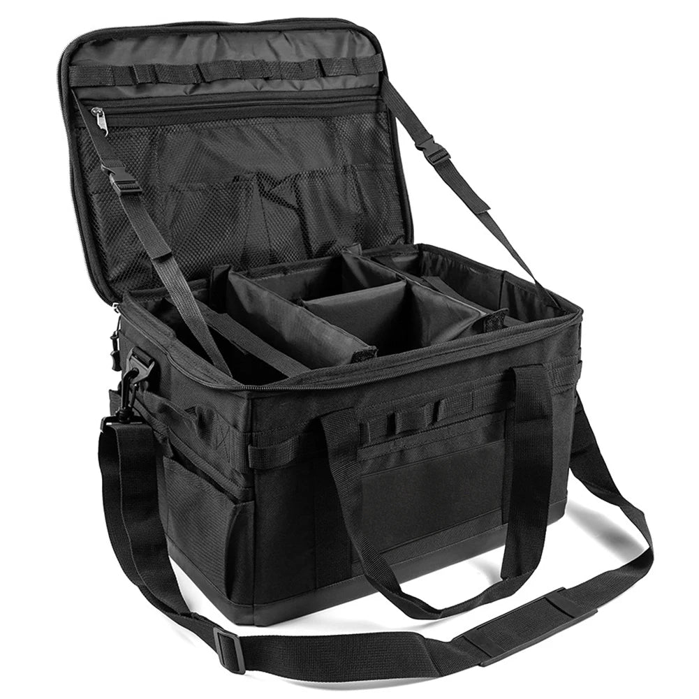 Sac de rangement pour réservoir de gaz de camping en plein air, grande capacité, sac à outils pour clous de sol, bouteille de gaz, ustensiles de cuisine pour pique-nique, kit d'ustensiles