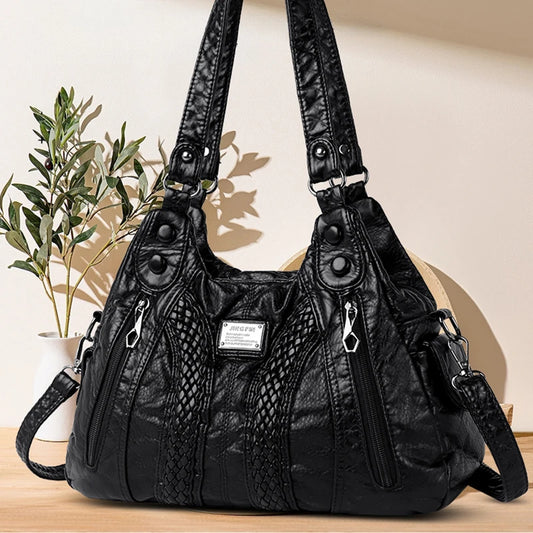 Title / Titre
EN: Women’s Retro Convertible Crossbody Bag – Large Capacity Shoulder & Handbag
FR: Sac bandoulière rétro convertible pour femme – Grande capacité, porté main ou épaule