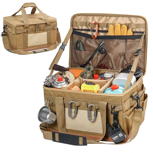 Sac de rangement pour réservoir de gaz de camping en plein air, grande capacité, sac à outils pour clous de sol, bouteille de gaz, ustensiles de cuisine pour pique-nique, kit d'ustensiles