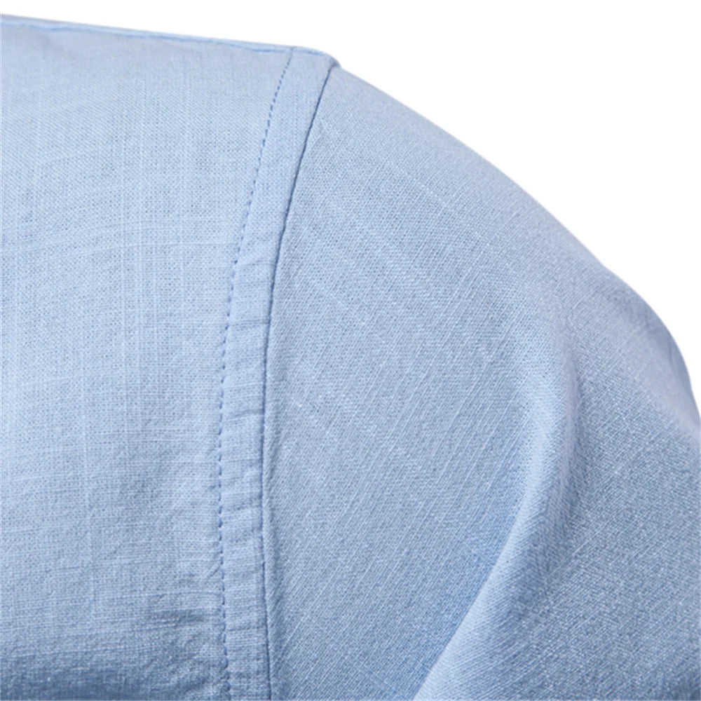 AIOPESON 100% Cotton Social Shirt Men Solid Color Long Sleeve High Quality Brand Shirt for Men Spring Stand Casual Men's Shirts/ chemise homme
