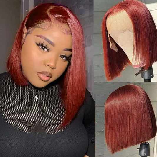 ---

Titre (EN/FR)
EN: 13x4 Bob Wig Lace Front – Peruvian Human Hair, Reddish Brown #33, Straight Style, 150% Density
FR: Perruque Bob 13x4 Lace Front – Cheveux Humains Péruviens, Brun Roussâtre #33, Lisse, Densité 150