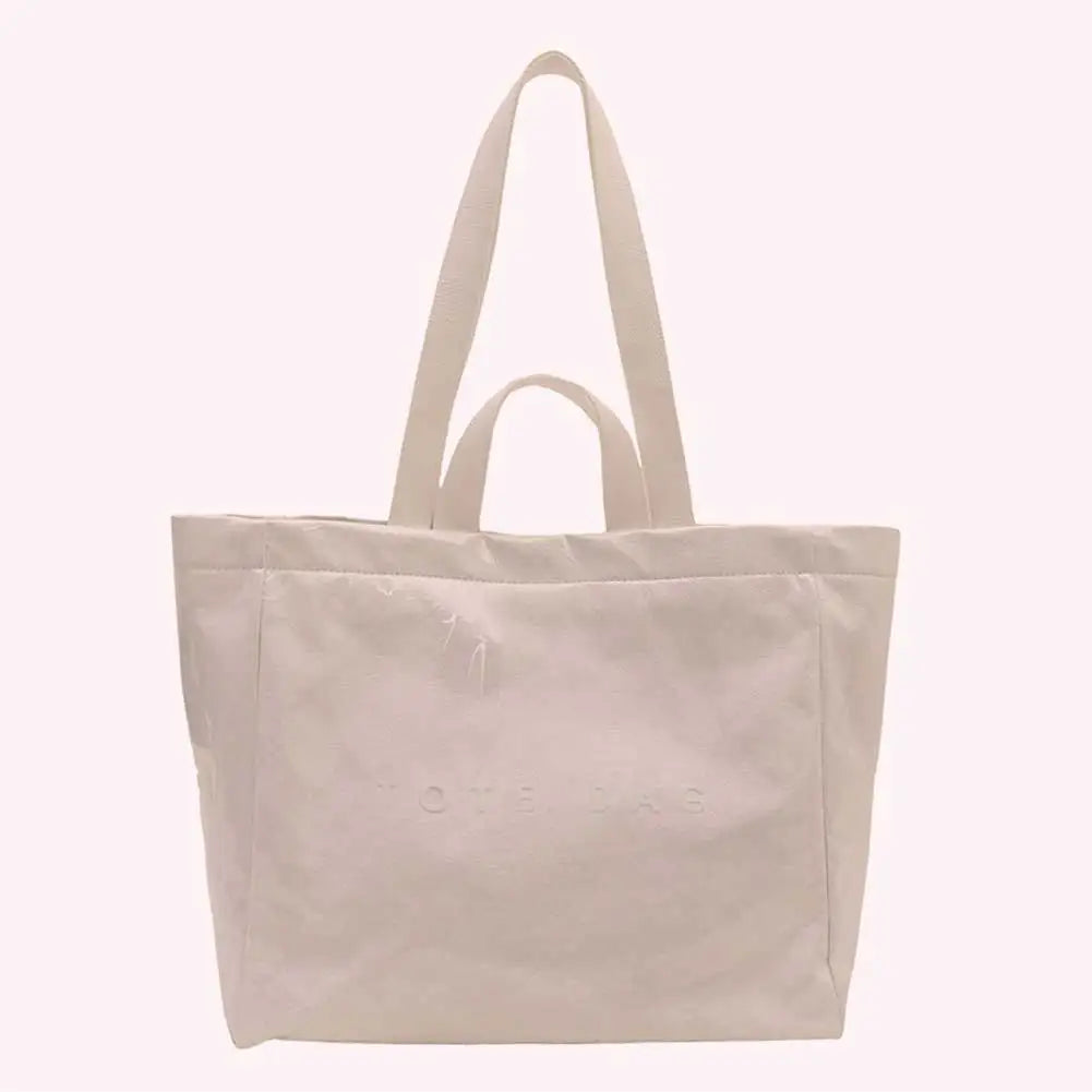 Sac fourre-tout pour femmes et hommes, sac à bandoulière réglable avec poche intérieure, sac à main solide pour le travail, l'école et le bureau