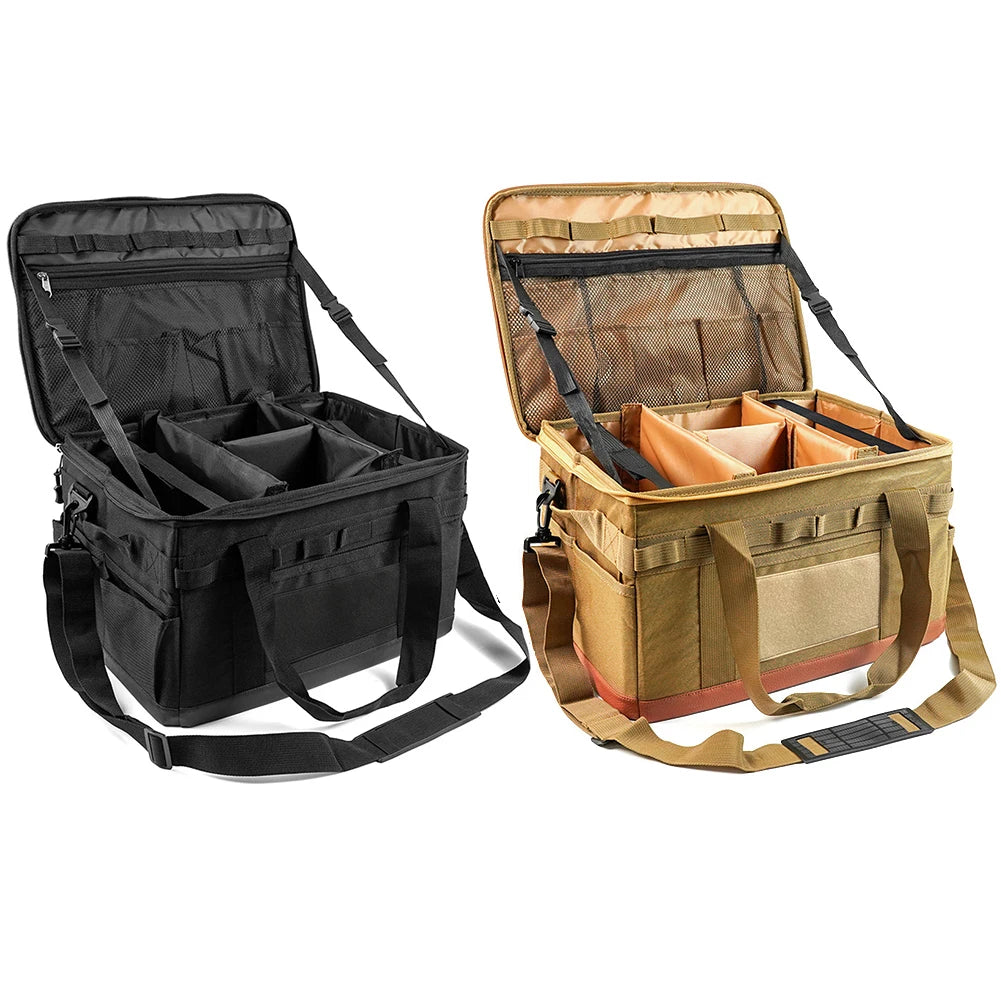 Sac de rangement pour réservoir de gaz de camping en plein air, grande capacité, sac à outils pour clous de sol, bouteille de gaz, ustensiles de cuisine pour pique-nique, kit d'ustensiles