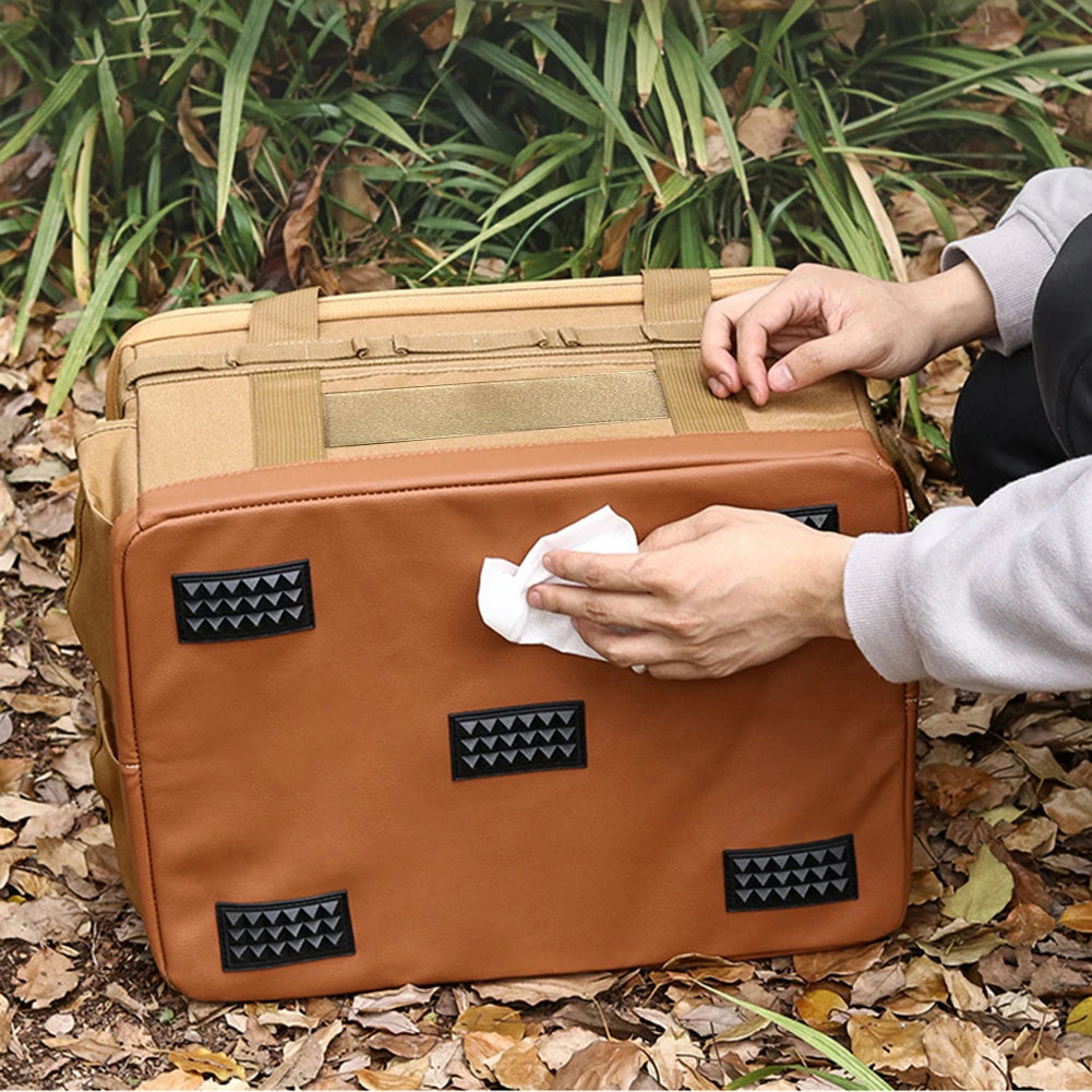 Sac de rangement pour réservoir de gaz de camping en plein air, grande capacité, sac à outils pour clous de sol, bouteille de gaz, ustensiles de cuisine pour pique-nique, kit d'ustensiles