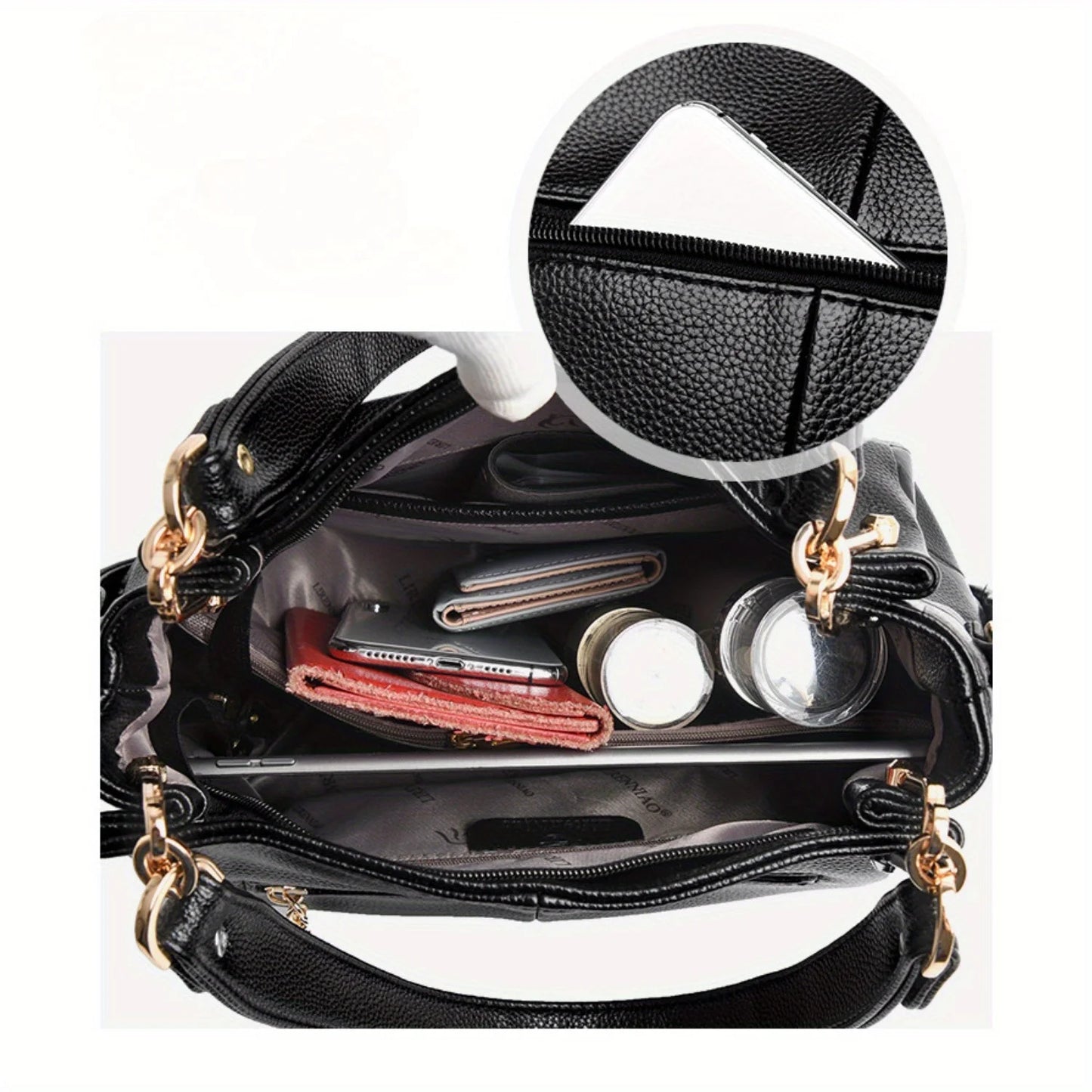 2025 new women's Tote bag, retro single-shoulder crossbody bag, large-capacity women's bag commuting bag, suitable for daily tra